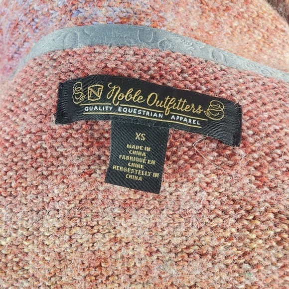 Noble Outfitters Ombre Scarf Cardigan Knit Sweater XS Waterfall Equestrian Long - Picture 7 of 12